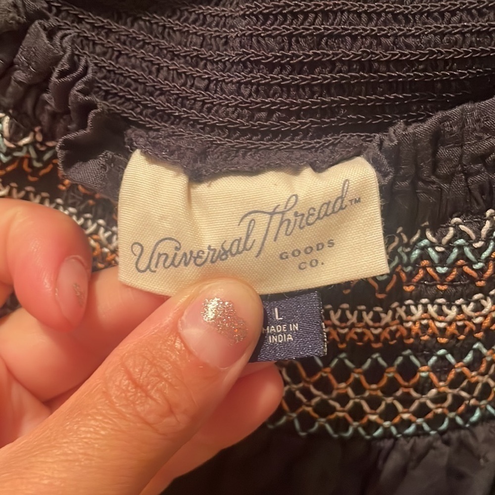 Womens Dress Size Large UNIVERSAL THREADS MAXI LONG DRESS FARMER GIRL STYLE‌‌‌ - Picture 8 of 10